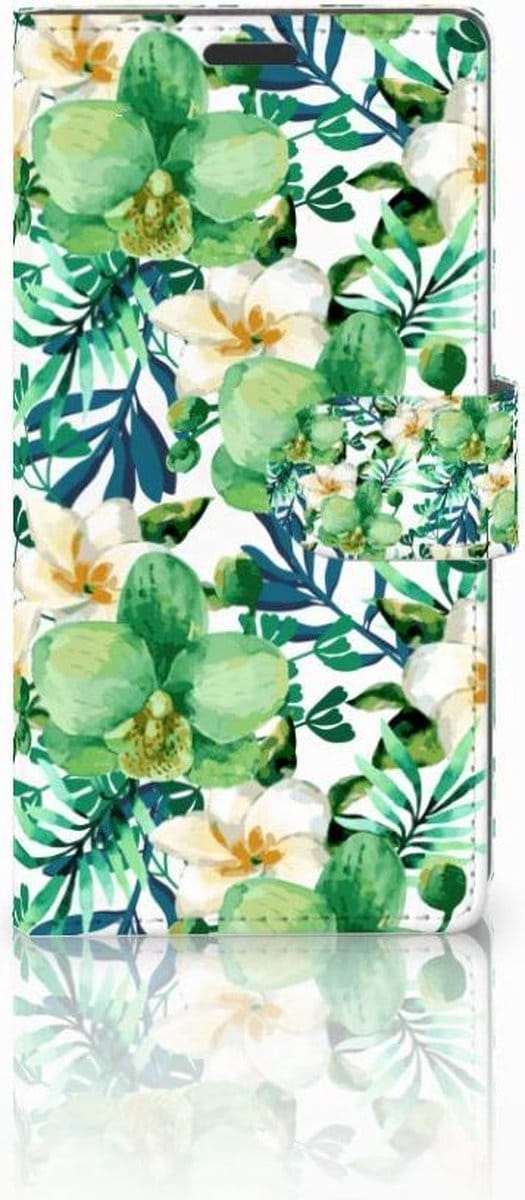 Sony Xperia Z3 Hoesje Orchidee Groen