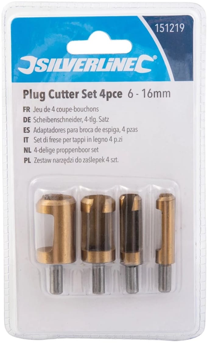 Silverline Proppenboor Set - 6 t/m 16 mm. - 4 Delig