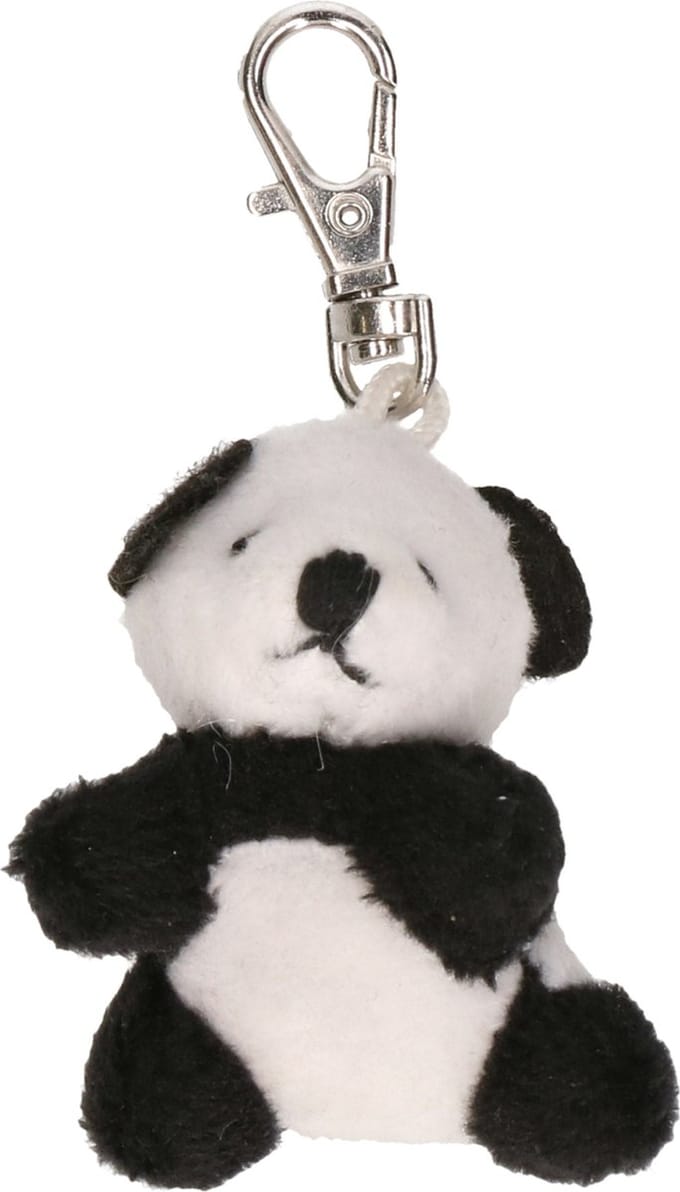 Pluche panda knuffel sleutelhangers 6 cm - Speelgoed dieren sleutelhangers