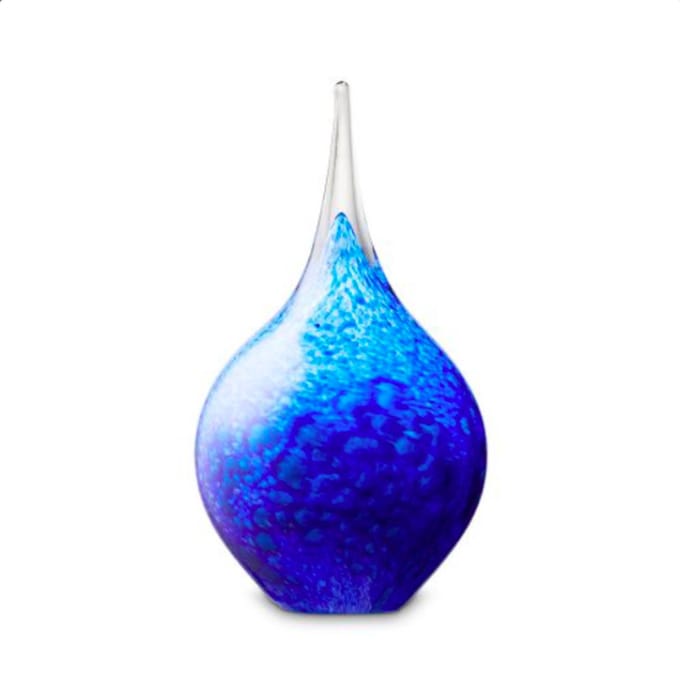 Urnencenter Druppel Medium Urn Gemixt Blauw