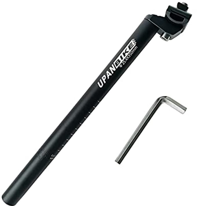 Zadel met Verstelbare Klem, 350 mm, Aluminium Legering voor Fietsen