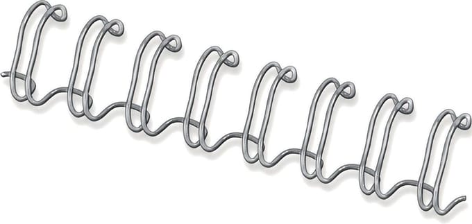 Draadrug Fellowes 10mm 34-rings A4 zilver 100 stuks