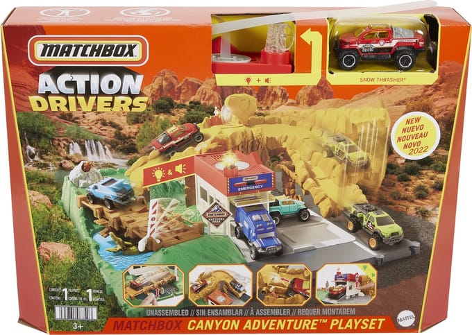 Matchbox Brandweerkazerne Matchbox Schaal 1:75 Staal Rood