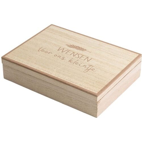 Prénatal wensendoos hout Brown unisex