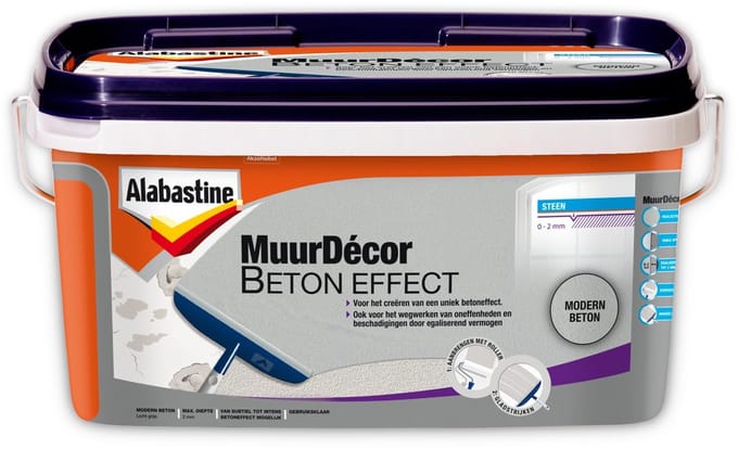 Alabastine Muurdecor Beton effect structuurverf - Modern Beton - 5 liter
