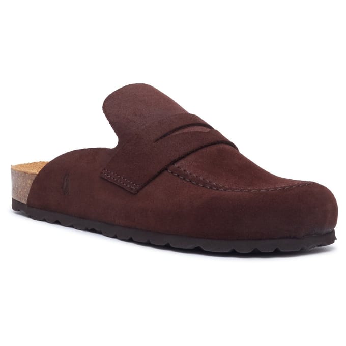 Hush Puppies Briar Gesloten Neus Suède Dames CHOCOLADE Muilen