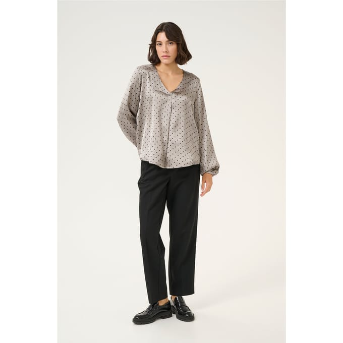 Mouwloos shirt Regular fit Steeple Gray/Black Dot grey