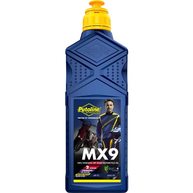 Putoline MX9 Ester-Tech Vol-Synthetische 2-takt Motocross Enduro Mengolie