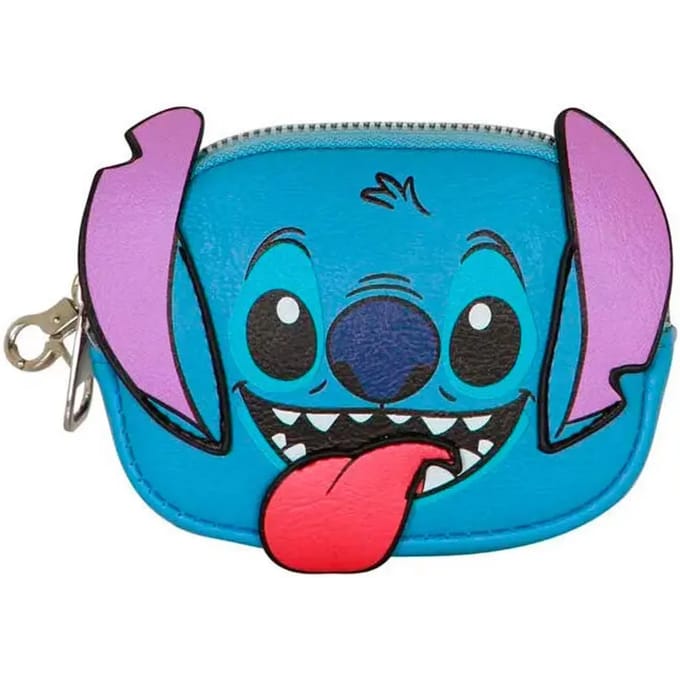 Karactermania - Disney - Lilo en Stitch - Tong-Pil Portemonnee - Geldbeugel gebroken - Blauw