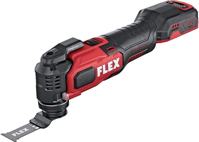 Accu Multitool - Oscillerend Gereedschap - Klus Klussen - StarlockMAX Opname - 18 Volt - Rood