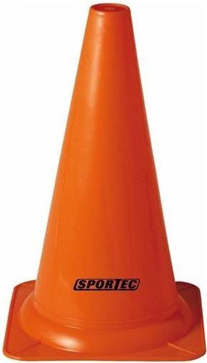 Sportec Afbakenkegel 40cm Hoog Oranje