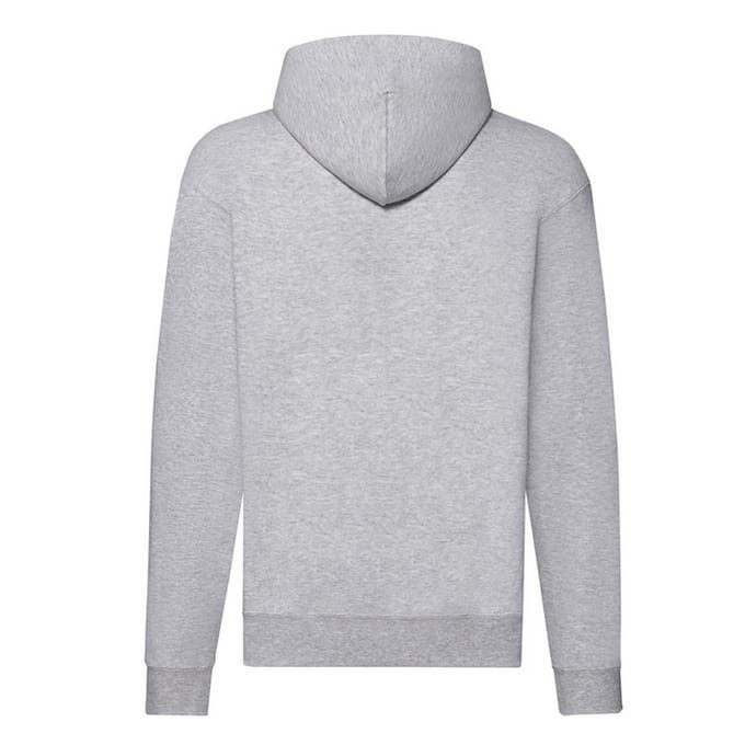 Fruit of the Loom Heren Classic Heather Hooded Jacket (Heide Grijs)
