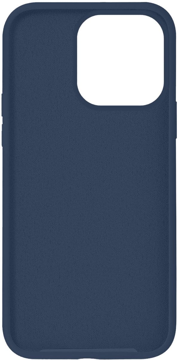 Jaym, Hoesje geschikt voor Apple iPhone 15 Pro Max - Siliconen MagSafe met Microvezel, Blauw