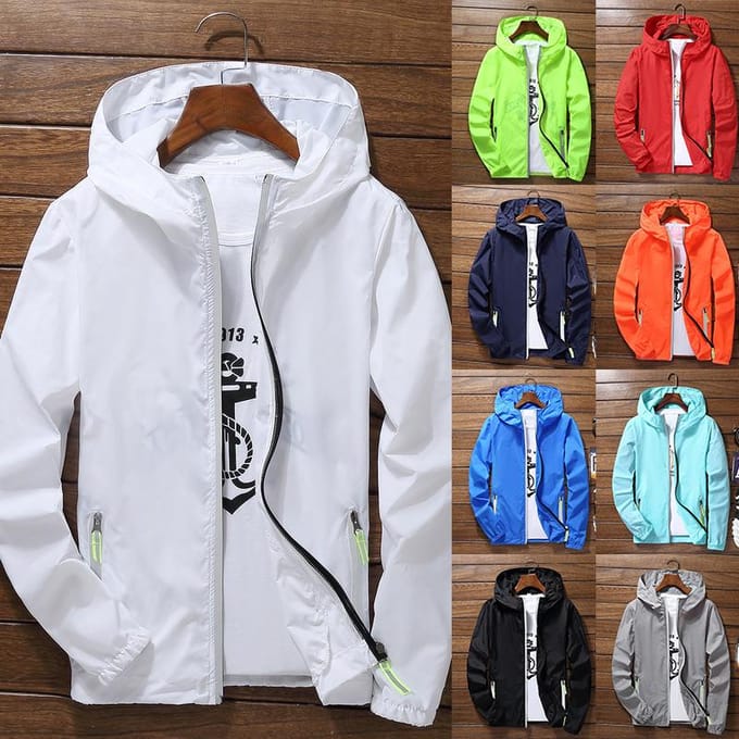 Mannen Rits Jas Uitloper Jas Windjack Casual Mannelijke Lente Herfst Bomberjacks M groen