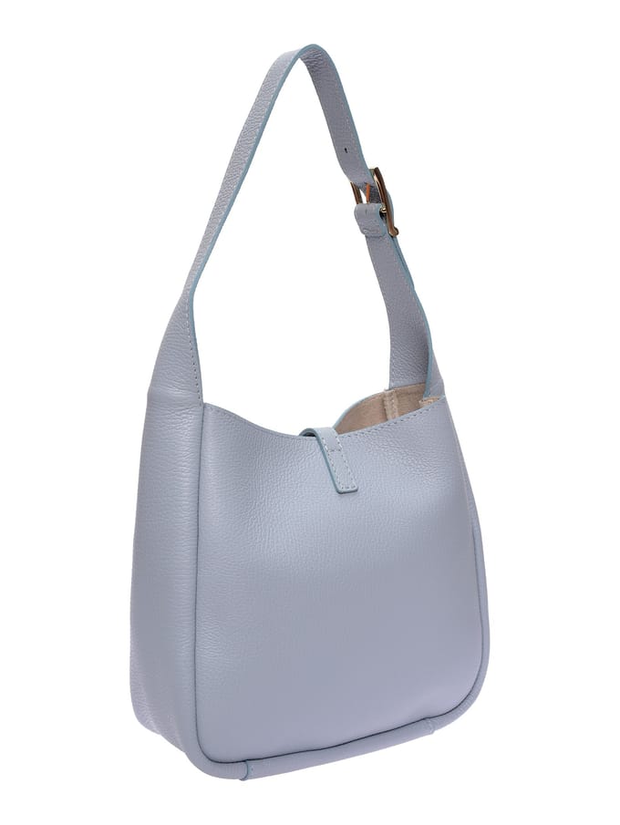 Anna Luchini Turquoise Rundleer Tas
