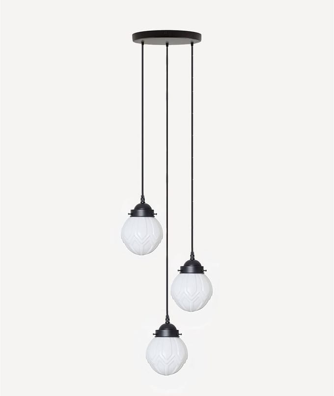 3 lichts hanglamp Victory - Art Deco Trade