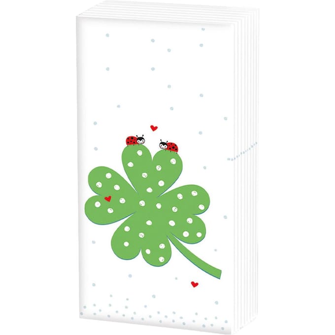 Papieren zakdoeken "Luck"