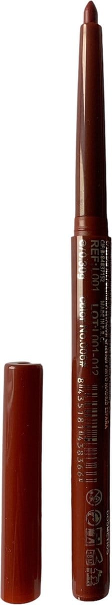 Easy Paris Cosmetics - Donker Rood lippotlood, draaibaar / Automatic Lip Pencil - Waterproof - Nummer 006 Borgona - 1 stuks