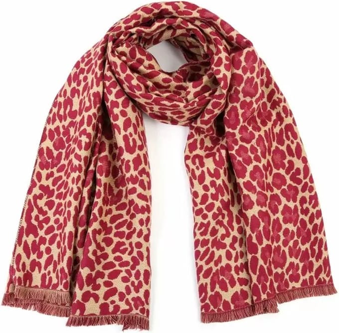 Bijoutheek Sjaal (Fashion) Panter Red