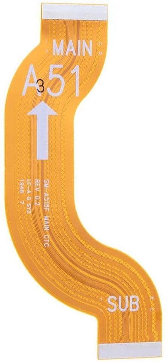 Moederbord Flex Kabel Geschikt voor Samsung Galaxy A51 – Premium – Oranje