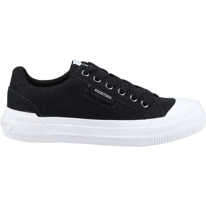 Rocket Dog Dames/dames Cheery 12A Canvas Trainers (Zwart)