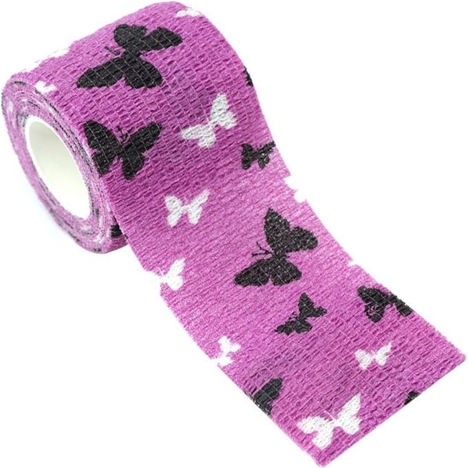 3 Stuks Sporttape – Vlinder, Hond, Panda – Viscose 5 cm – Blessure Tape – Flexibel & Extra Stevig