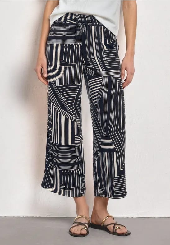 7/8 High Waist Culotte met patroon
