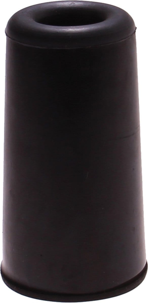 Deltafix Deurbuffer - deurstopper - zwart - rubber - 75 x 40 mm - schroefbevestiging