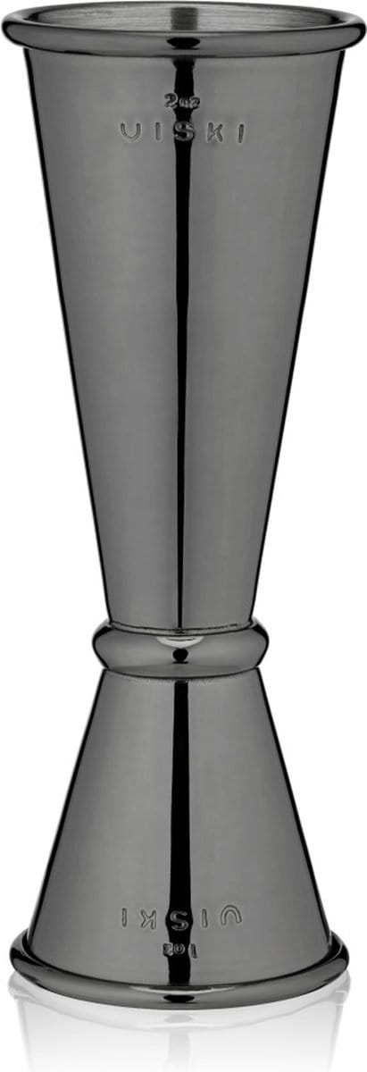 Viski Makoto Jigger - roestvrijstaal - 30/60ml - gunmetal