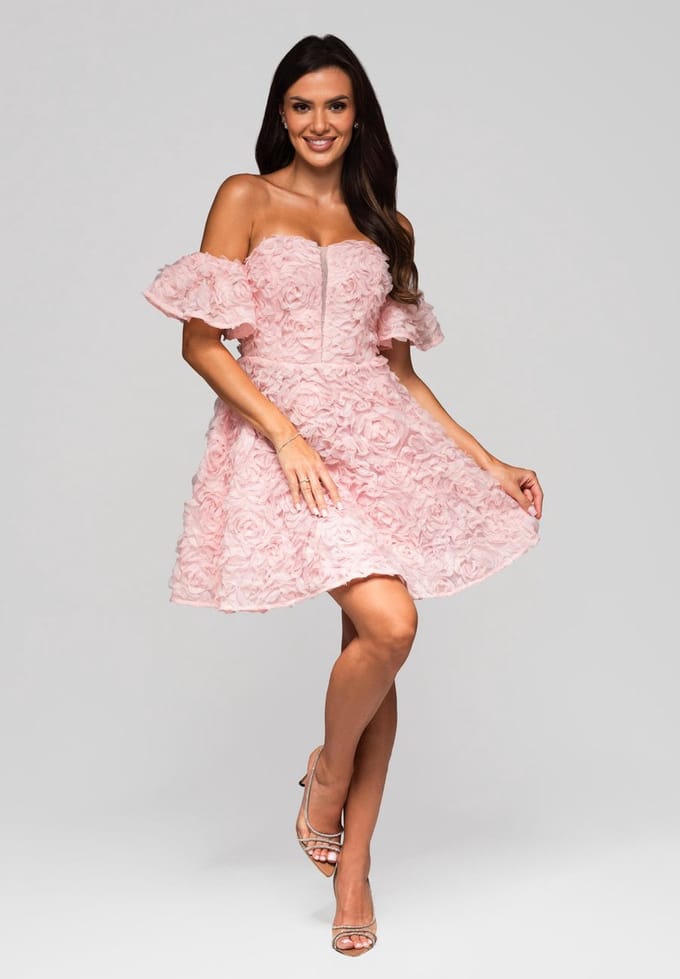LARICA Jurk - Rits - Jurk Roze XS