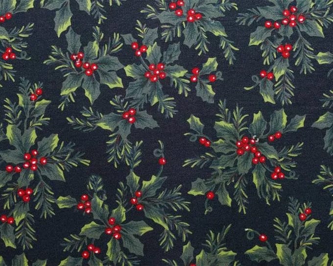 Kerst Placemat vinyl | Hulst | 6 stuks