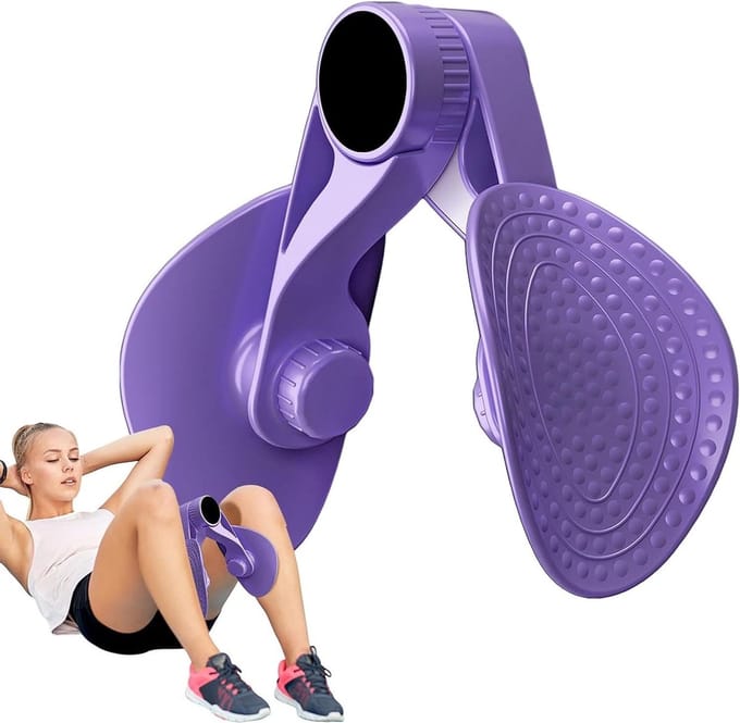 Bekkenbodem Trainer - Heup Trainer - Spierversterking Benen - Intelligent Ontwerp - 21.8 cm - Paars