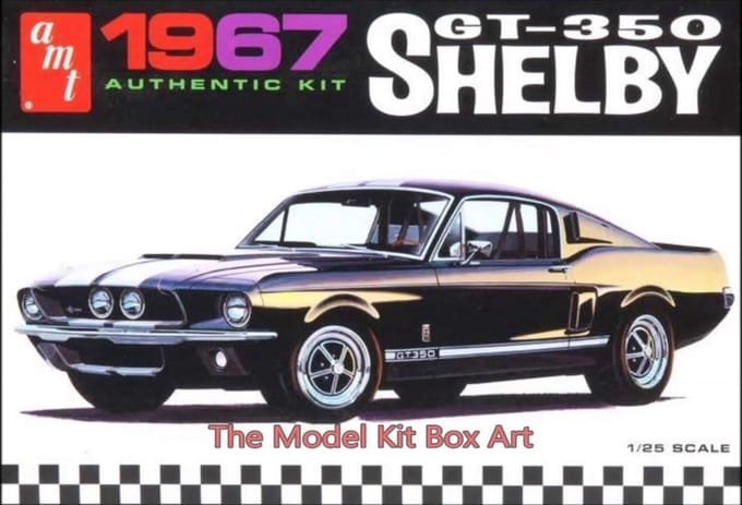 AMT Modelbouwpakket Auto - 0800 1967 Shelby GT350 Car Plastic - 1:25 - Modelbouw