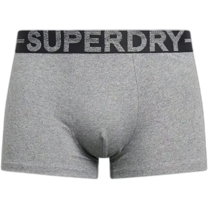 Superdry BOXER TRIPLE PACK Heren Onderbroek - Raven Black Marl