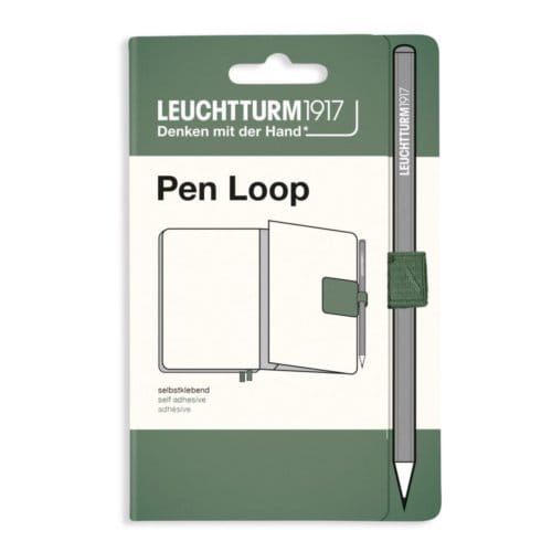 Pen loop zelfklevende pennenlus, kleur olijfgroen