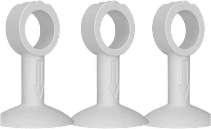 Deurstopper - Muur bumper - Stille bescherming - Anti-botsing functie - 3 stuks - Wit