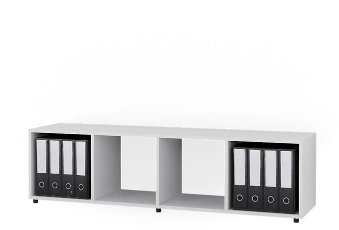 Vicco Ludus Ruimteverdeler – 142.5 x 36.2 cm met 2 vouwboxen opt.3 Wit