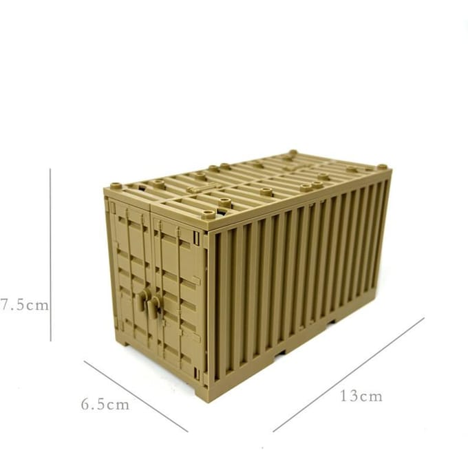 Militaire Container Bouwstenen MOC Speelgoed Ideaal Voor Kinderen Transformeerbare Technische Stenen Creatief DIY Rollenspel Speelgoed