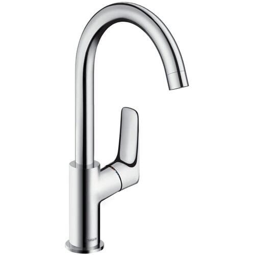 hansgrohe Logis - Wastafelmengkraan - Ééngreeps bediening - Zonder waste - 210mm - Draaibare uitloop - Chroom