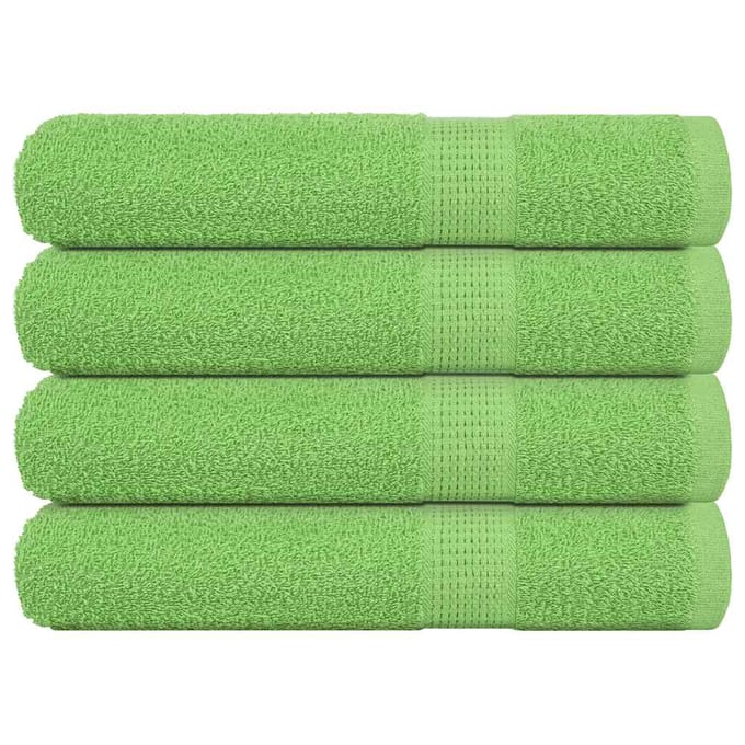 vidaXL - Handdoeken - FROGN - 4 - st - 100x200 - cm - 360 - g/m² - appelgroen