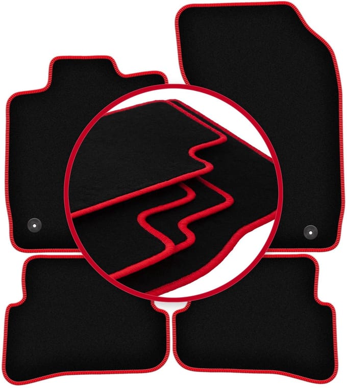 CARLUX-RED automatten voor: Audi A1 8X hatchback (2010-)