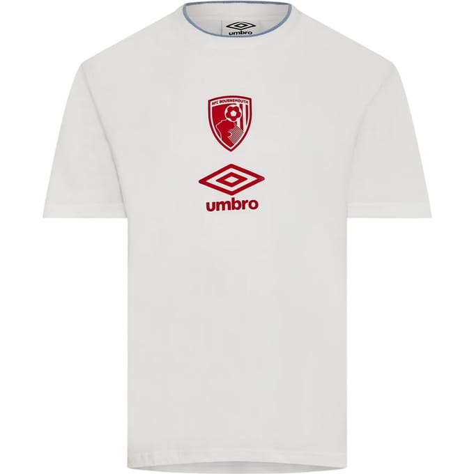 Castore Heren AFC Bournemouth Performance voetbalshirt (Briljant wit)