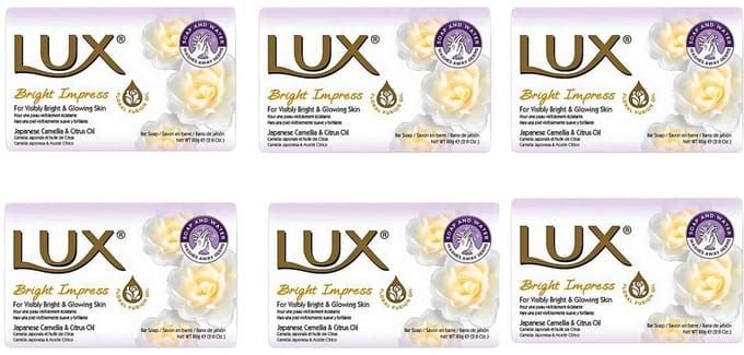 LUX Zeep Bright Impress 6 x 80 Gram