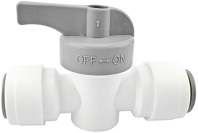Dailygoody - 3/8" Quick Connect Balklep voor RO Waterfilter - Inline Afsluitklep