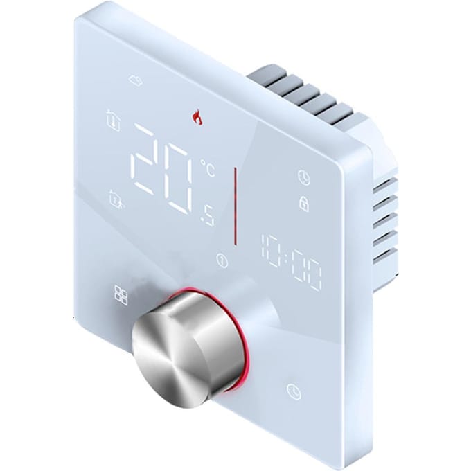 WIFI Smart Verwarmingsthermostaat Digitale Temperatuurregelaar Mobiele Telefoon APP Bediening Touchscreen Electric Heating wit
