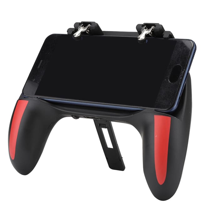 Dubbele Koelventilatoren Mobiele Telefoon Game Controller Gamepad met 2500mAh 5000mAh Batterij Type 1 black