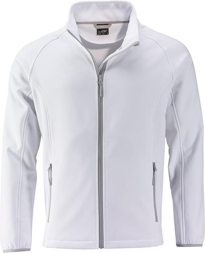 James and Nicholson Heren Promo Softshell-jasje (Wit/Wit)