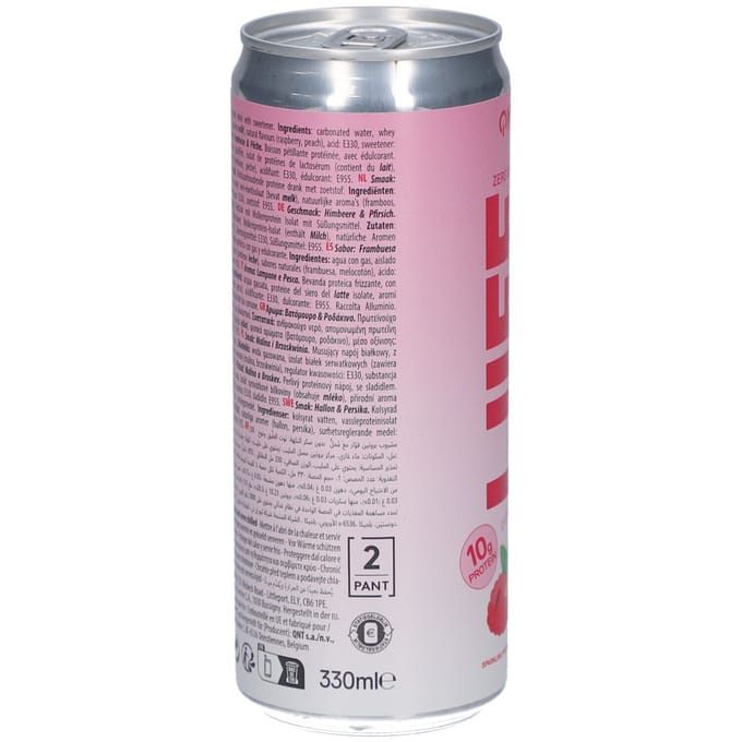 QNT Liife Protein Water Framboos Perzik 330 Drank