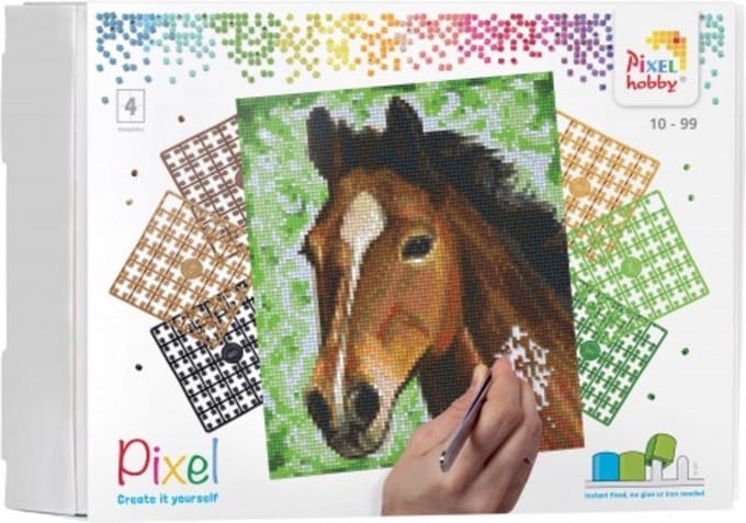 Pixelhobby Geschenkset Paard 90027 4 basisplaten
