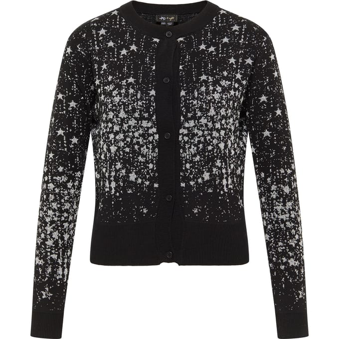 Mymo Vest Nolie Dames zwart zilver
